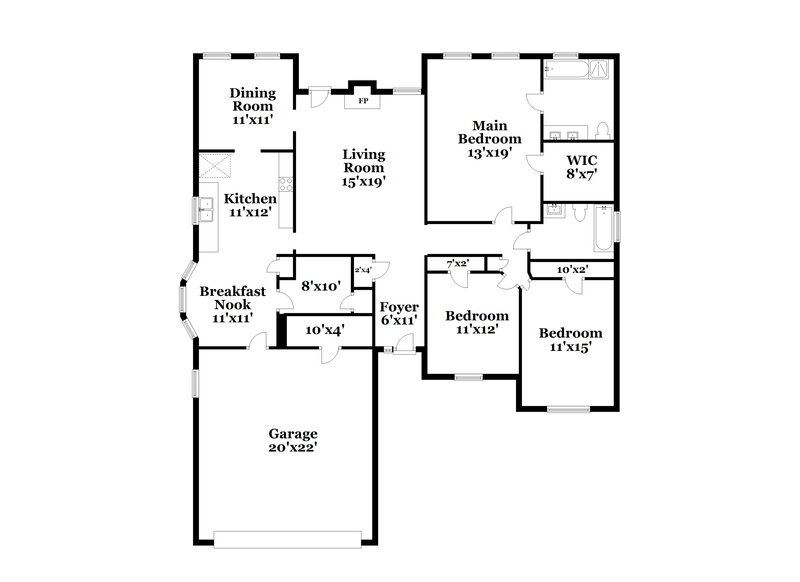 3,290/Mo, 229 Clearwater Dr Monroe, GA 30655 Floor Plan View