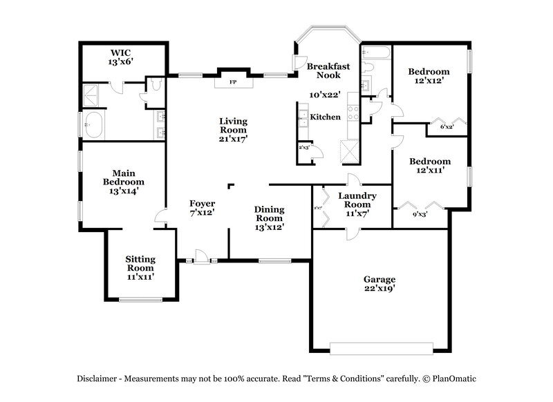 2,040/Mo, 192 Revolutionary Dr Hampton, GA 30228 Floor Plan View