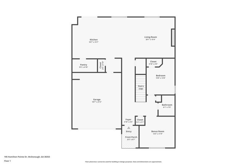 2,255/Mo, 195 Hamilton Pointe Drive McDonough, GA 30253 Floorplan View