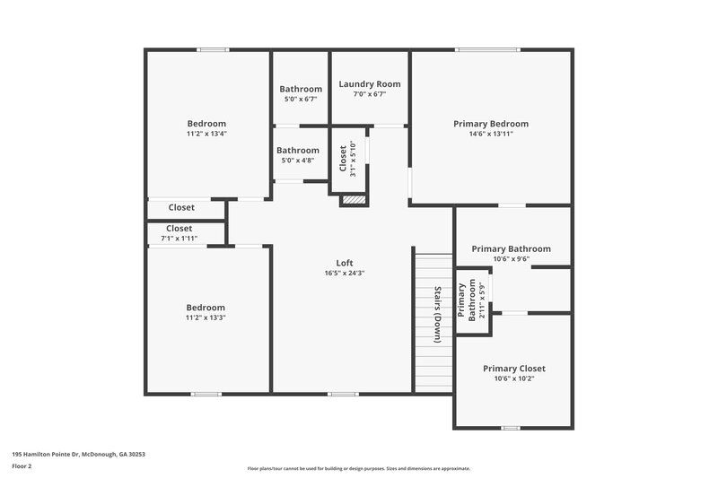 2,255/Mo, 195 Hamilton Pointe Drive McDonough, GA 30253 Floorplan View 2