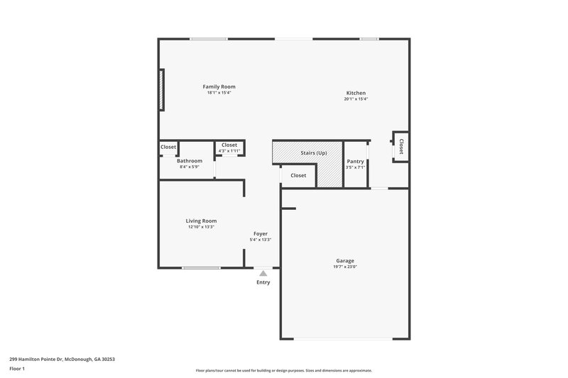 2,255/Mo, 299 Hamilton Pointe Drive McDonough, GA 30253 Floor Plan View