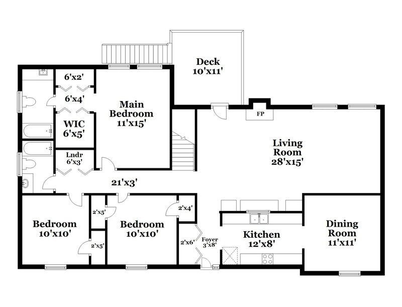 3,030/Mo, 1165 Norfolk Drive Acworth, GA 30102 Floor Plan View