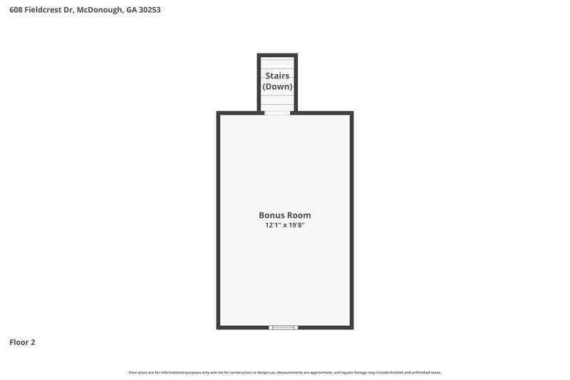 1,940/Mo, 608 Fieldcrest Dr McDonough, GA 30253 Floor Plan View 2