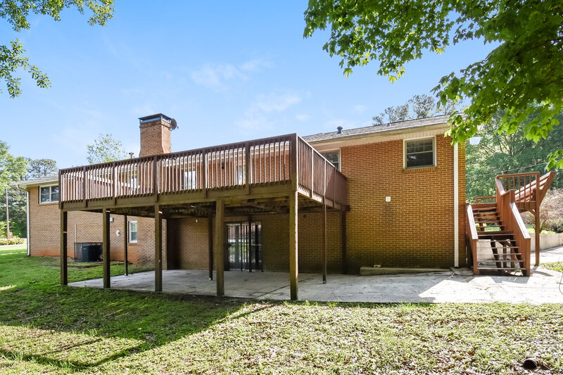 1,840/Mo, 4910 Springdale Road Austell, GA 30106 Rear View