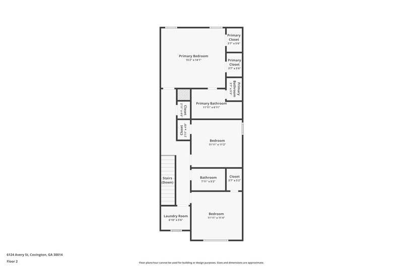 1,530/Mo, 6124 Avery Street Covington, GA 30014 Floor Plan View 2