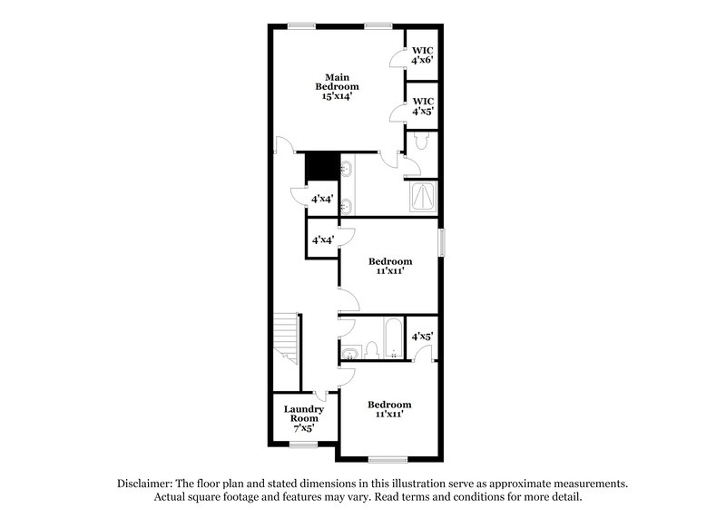 1,715/Mo, 6372 Avery Street Covington, GA 30014 Floorplan View 2