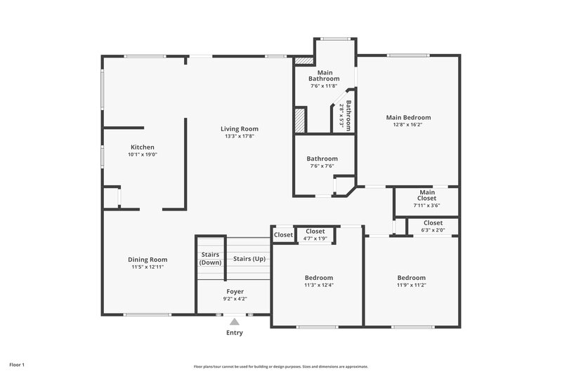 2,090/Mo, 3452 River Mill Lane Ellenwood, GA 30294 Floor Plan View 2