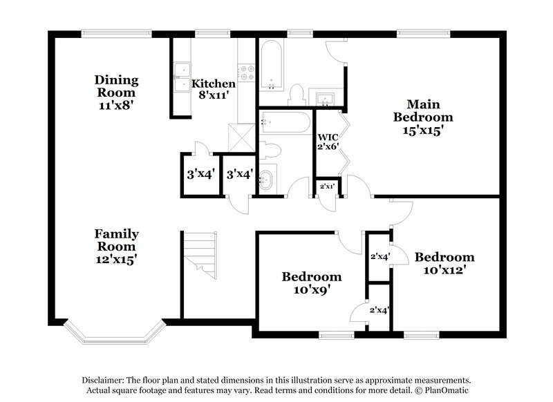 1,940/Mo, 4247 Ridgetop Drive Ellenwood, GA 30294 Floor Plan View 2