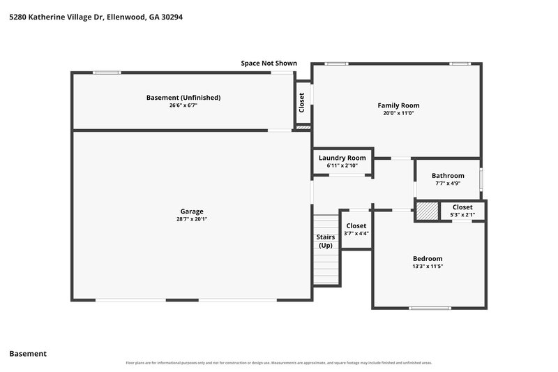 2,255/Mo, 5280 Katherine Village Drive Ellenwood, GA 30294 Floor Plan View