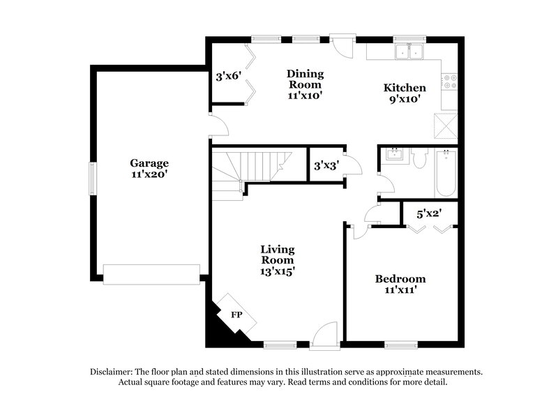 1,810/Mo, 545 Forest Hills Path Forest Park, GA 30297 Floor Plan View