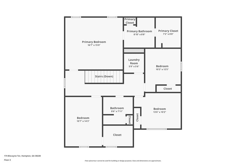 1,940/Mo, 174 Biscayne Terrace Hampton, GA 30228 Floorplan View 2
