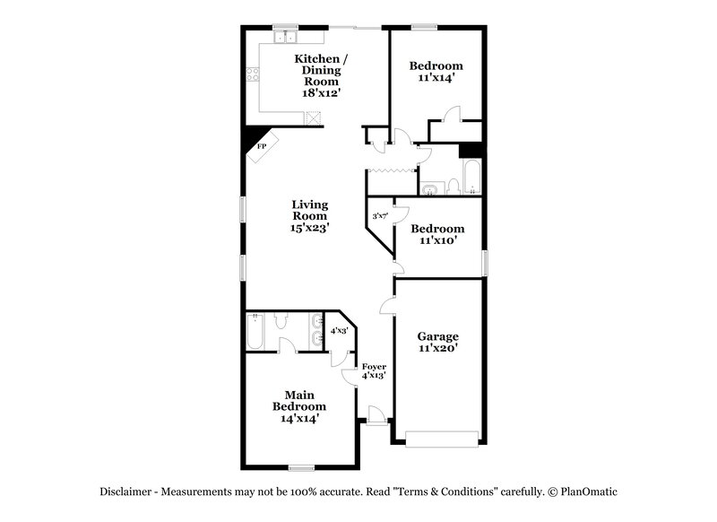 1,810/Mo, 2054 Boatswain Drive Hampton, GA 30228 Floor Plan View