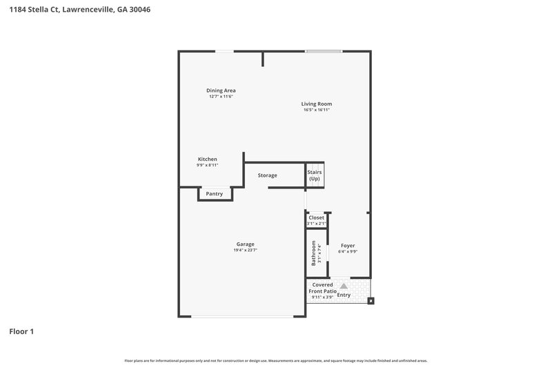 2,195/Mo, 1184 Stella Court Lawrenceville, GA 30046 Floor Plan View