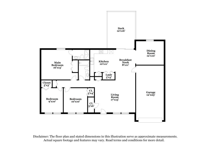 1,905/Mo, 1860 Suwanee Ridge Court Lawrenceville, GA 30043 Floor Plan View