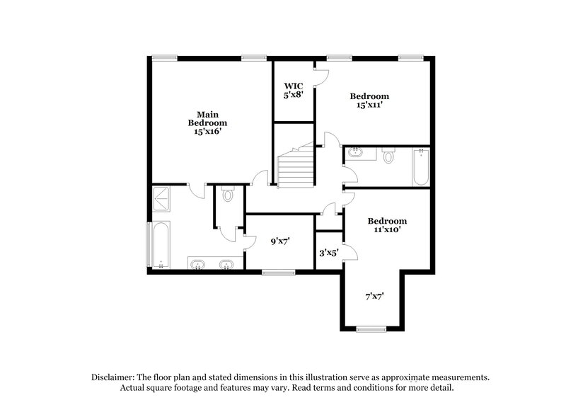 1,970/Mo, 414 Pearl Street Locust Grove, GA 30248 Floor Plan View 2