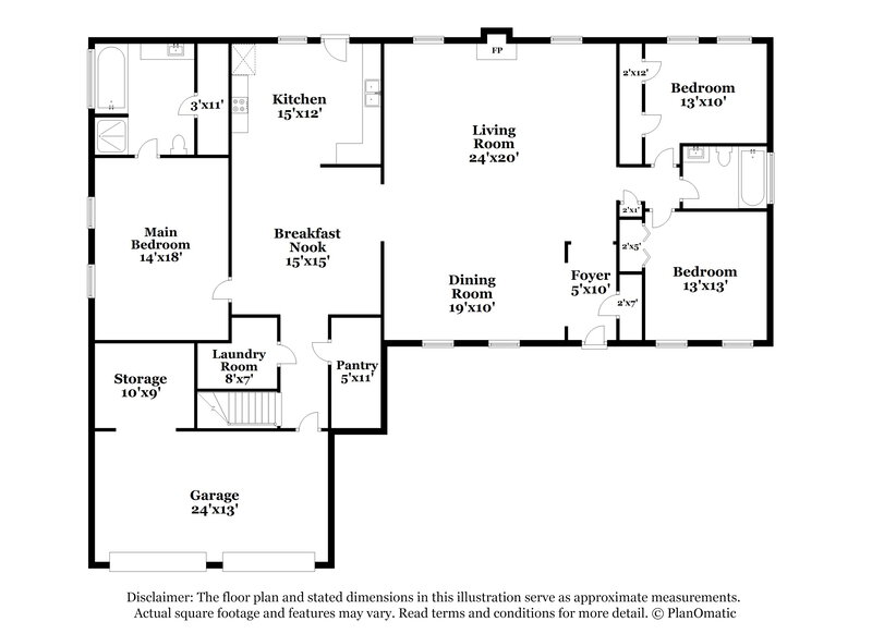 3,540/Mo, 3535 Garden Walk Lane Loganville, GA 30052 Floor Plan View