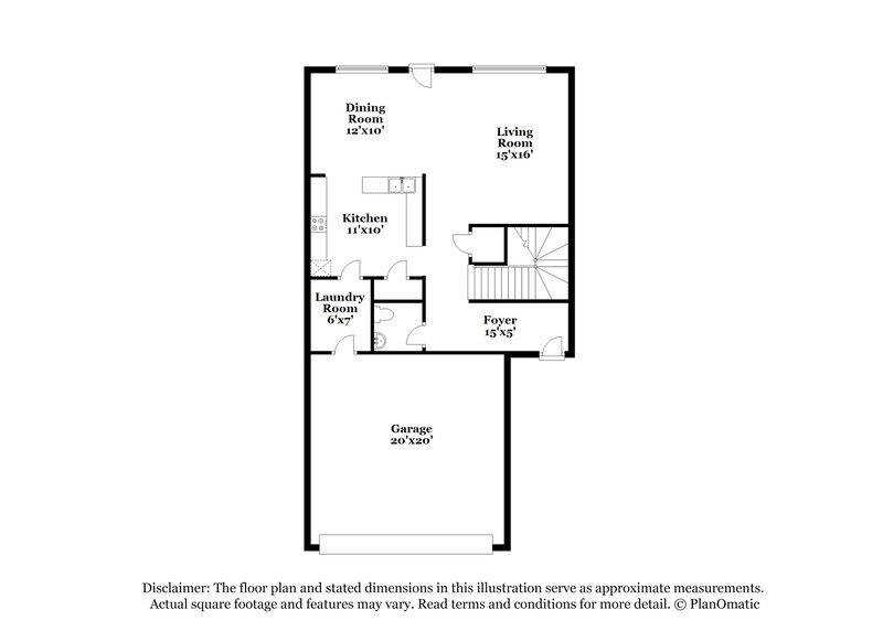 1,840/Mo, 1847 Simmons Lane Hampton, GA 30228 Floorplan View