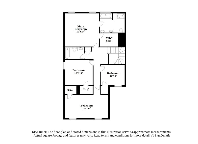 1,840/Mo, 1847 Simmons Lane Hampton, GA 30228 Floorplan View 2