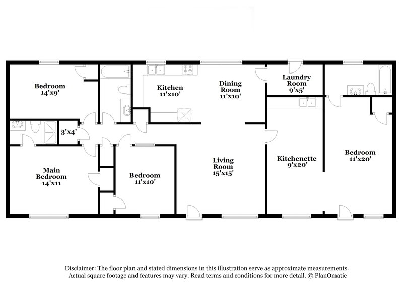 1,830/Mo, 2607 Foxwood Place Marietta, GA 30064 Floor Plan View