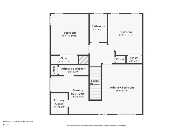 1,800/Mo, 566 Caloosa Cove SW Marietta, GA 30008 Floor Plan View 3