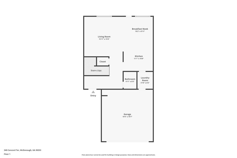 1,925/Mo, 340 Concord Terrace McDonough, GA 30253 Floor Plan View