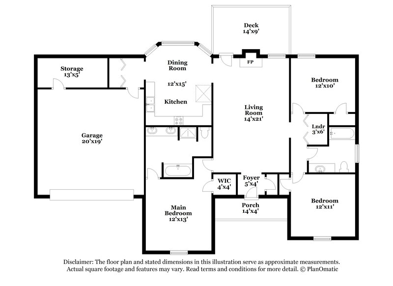 1,710/Mo, 480 Willow Lane McDonough, GA 30253 Floor Plan View