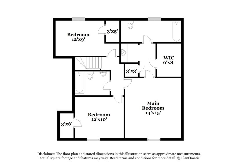 1,895/Mo, 102 Inverness Trace Riverdale, GA 30274 Floor Plan View 2