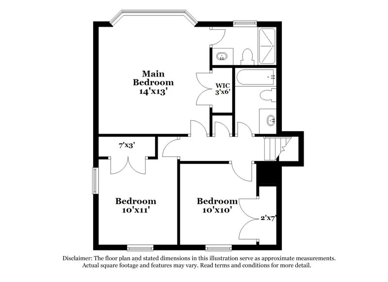 2,800/Mo, 3773 Ferncliff Road Snellville, GA 30039 Floor Plan View 3