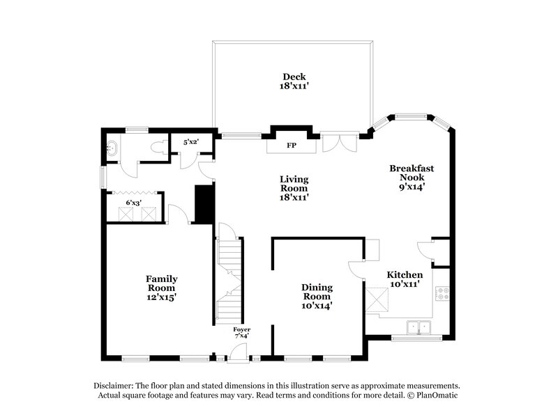 2,175/Mo, 1364 Yorktown Dr Lawrenceville, GA 30043 Floor Plan View