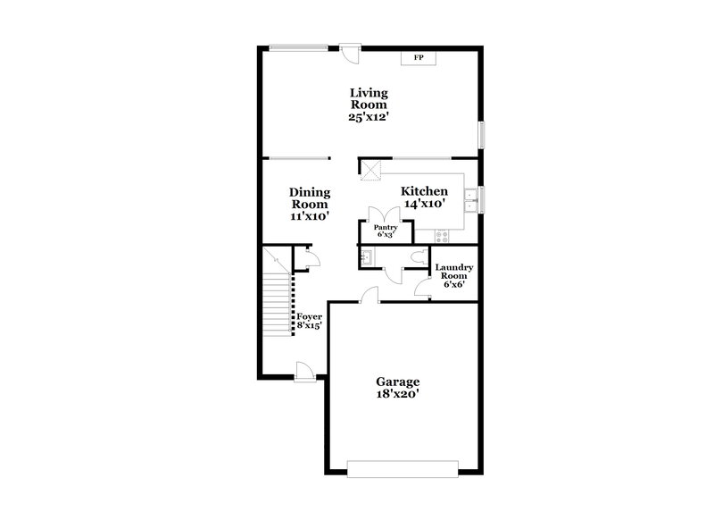 2,010/Mo, 11264 James Madison Dr Hampton, GA 30228 Floor Plan View