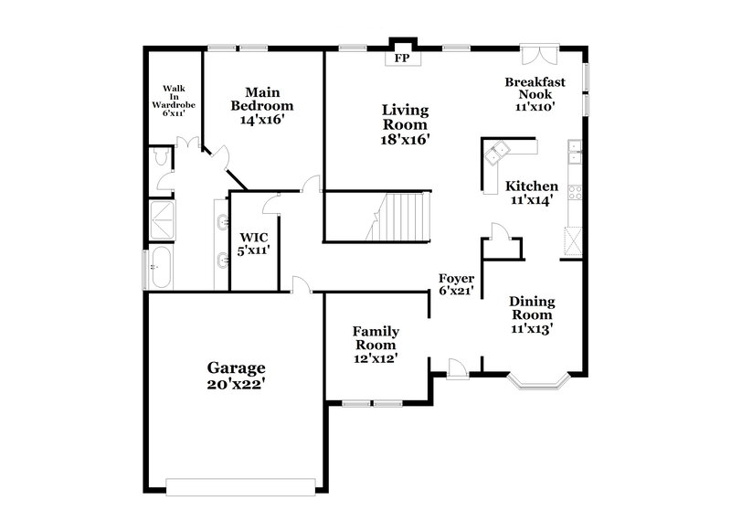 2,650/Mo, 555 Creek Valley Ct Stockbridge, GA 30281 Floor Plan View 2