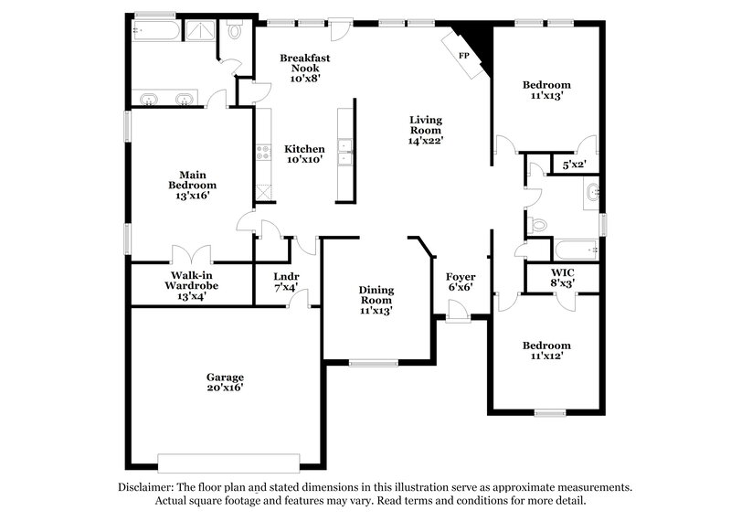2,270/Mo, 4140 Preserve Ln Snellville, GA 30039 Floorplan View