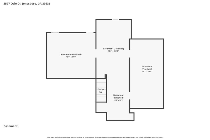 2,335/Mo, 2597 Oslo Ct Jonesboro, GA 30236 Floor Plan View