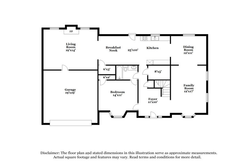 2,730/Mo, 6261 Remington Park Lithonia, GA 30058 Floorplan View