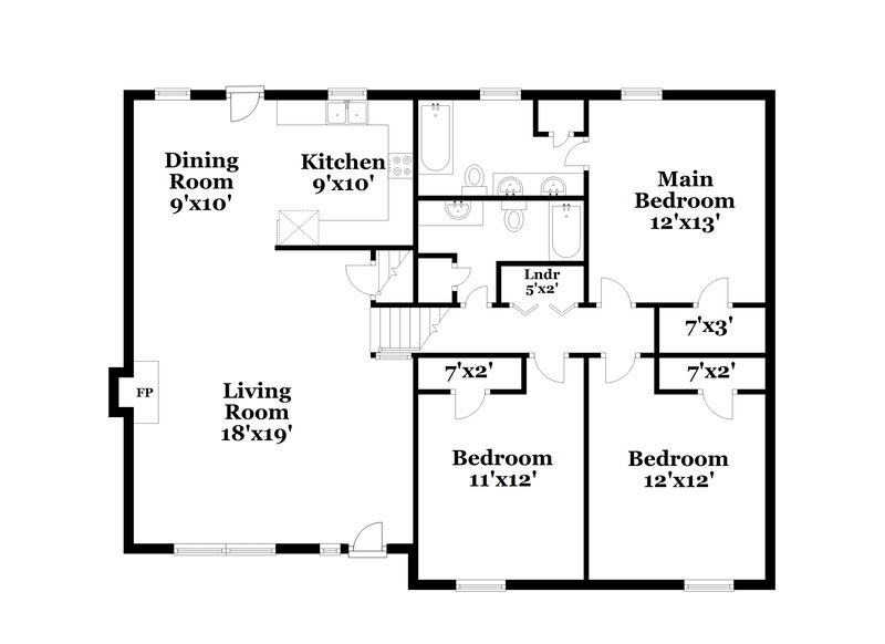2,360/Mo, 93 Danville Trail Dallas, GA 30132 Floor Plan View
