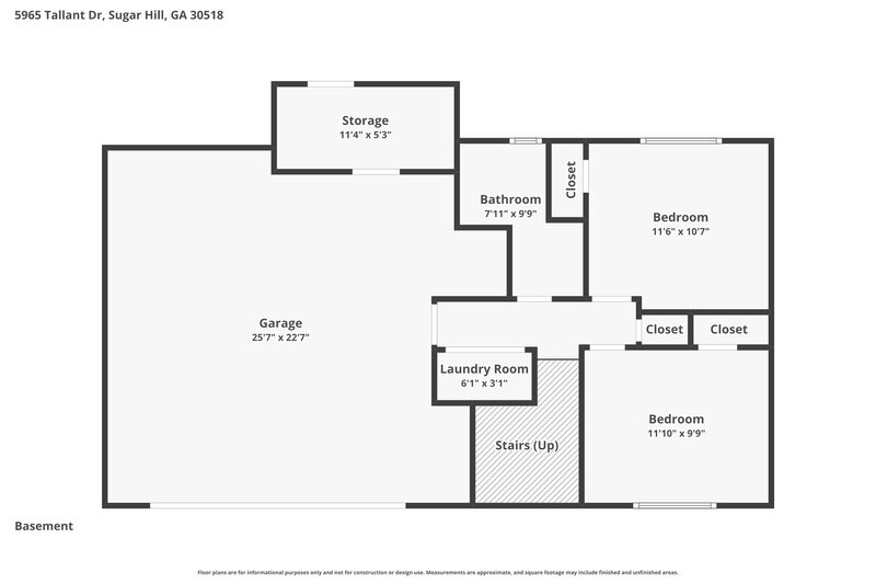 2,025/Mo, 5965 Tallant Dr Sugar Hill, GA 30518 Floor Plan View