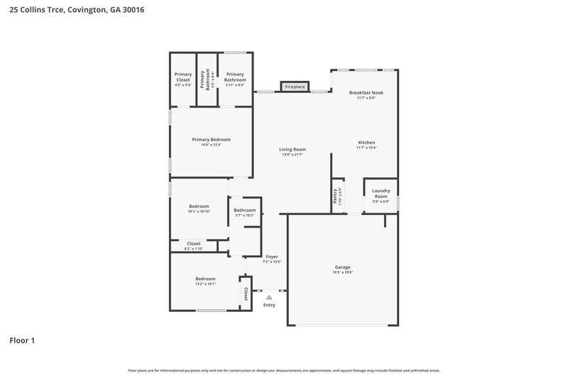 0/Mo, 25 Collins Trce Covington, GA 30016 Floor Plan View