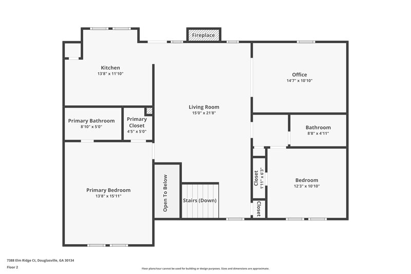 3,170/Mo, 7388 Elm Ridge Ct Douglasville, GA 30134 Floor Plan View