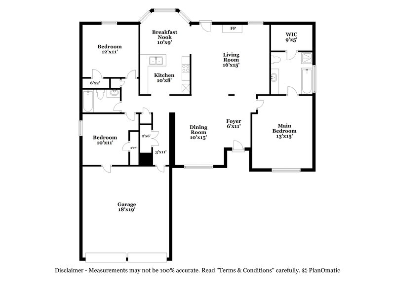 2,580/Mo, 10662 Village Lndg Jonesboro, GA 30238 Floor Plan View