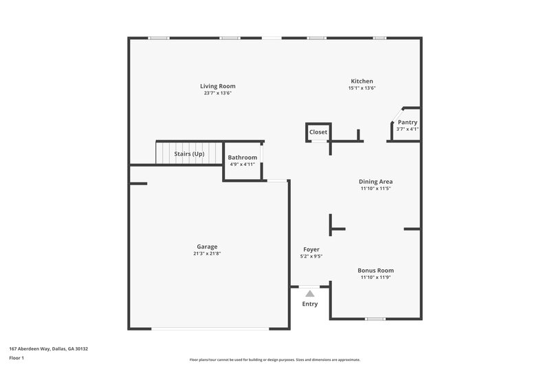 0/Mo, 167 Aberdeen Way Dallas, GA 30132 Floor Plan View