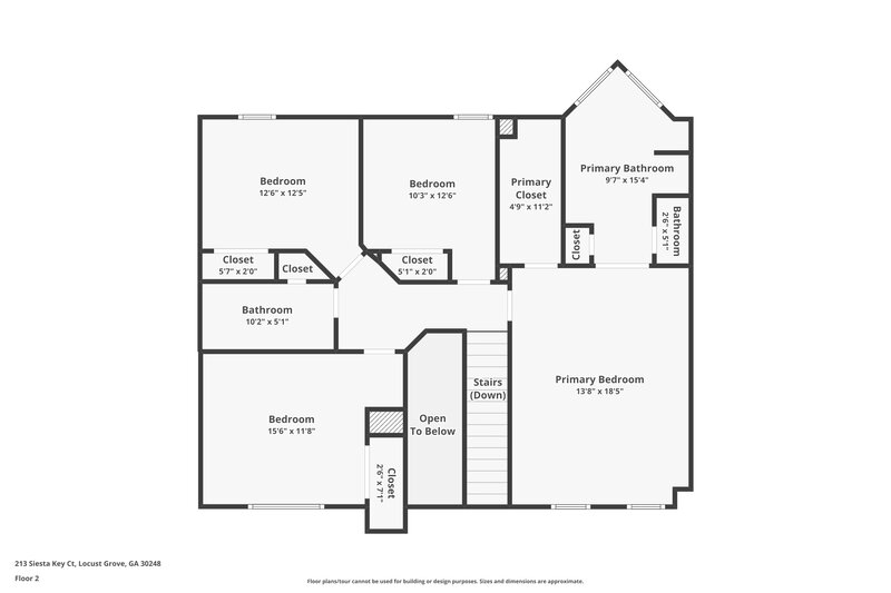 1,885/Mo, 213 Siesta Key Ct Locust Grove, GA 30248 Floorplan View 2