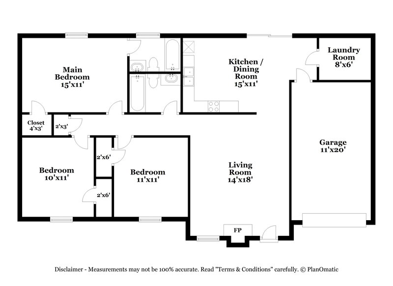 1,795/Mo, 417 Willow Ct SE Conyers, GA 30094 Floor Plan View
