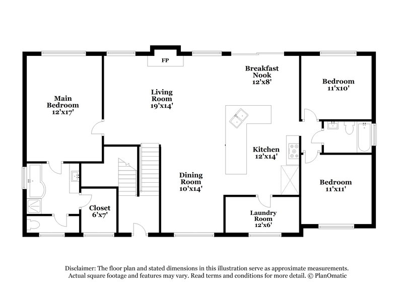 1,985/Mo, 9701 Poole Rd Villa Rica, GA 30180 Floor Plan View