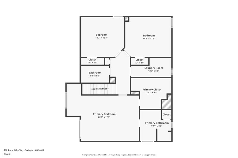 2,035/Mo, 260 Stone Ridge Way Covington, GA 30016 Floor Plan View 2
