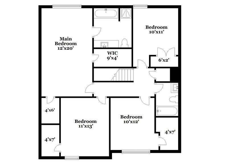 2,980/Mo, 2534 Walter Way Stockbridge, GA 30281 Floor Plan View 2