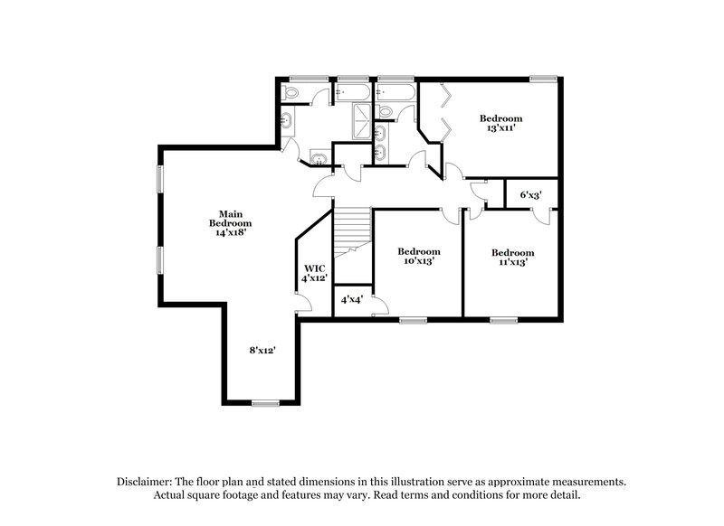2,130/Mo, 1106 Short Line Ct Lawrenceville, GA 30043 Floor Plan View