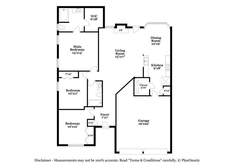 1,780/Mo, 6468 Gina Agha Cir Lithonia, GA 30038 Floor Plan View