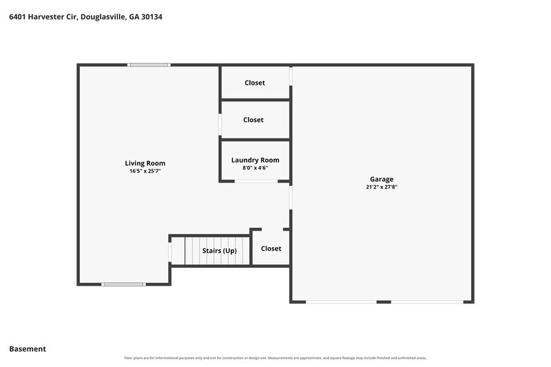 1,950/Mo, 6401 Harvester Cir Douglasville, GA 30134 Floor Plan View
