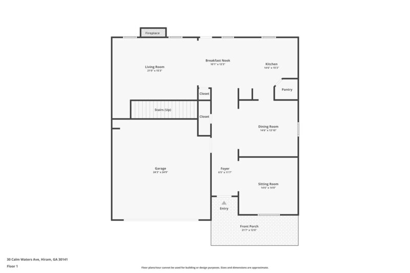 2,230/Mo, 30 Calm Waters Ave Hiram, GA 30141 Floorplan View