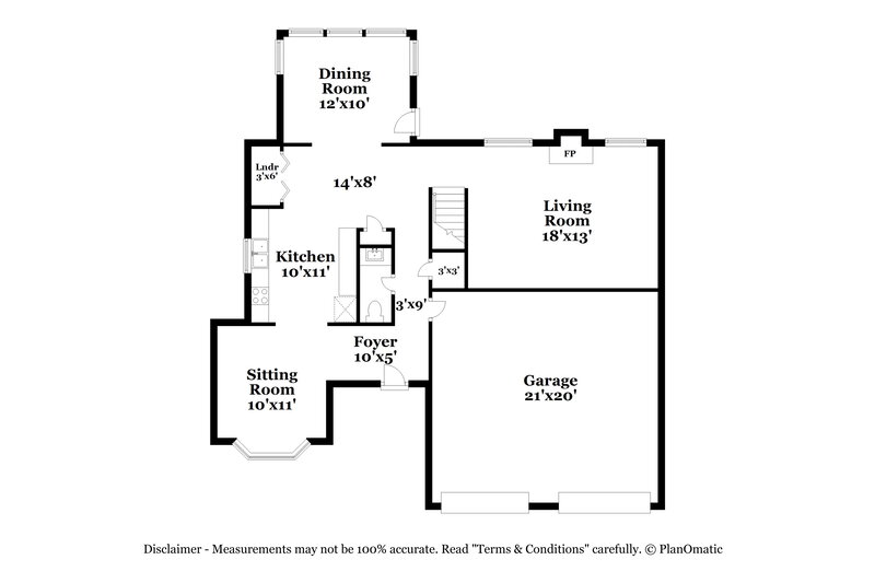 2,350/Mo, 1834 Parkford Ct Stone Mountain, GA 30087 Floor Plan View